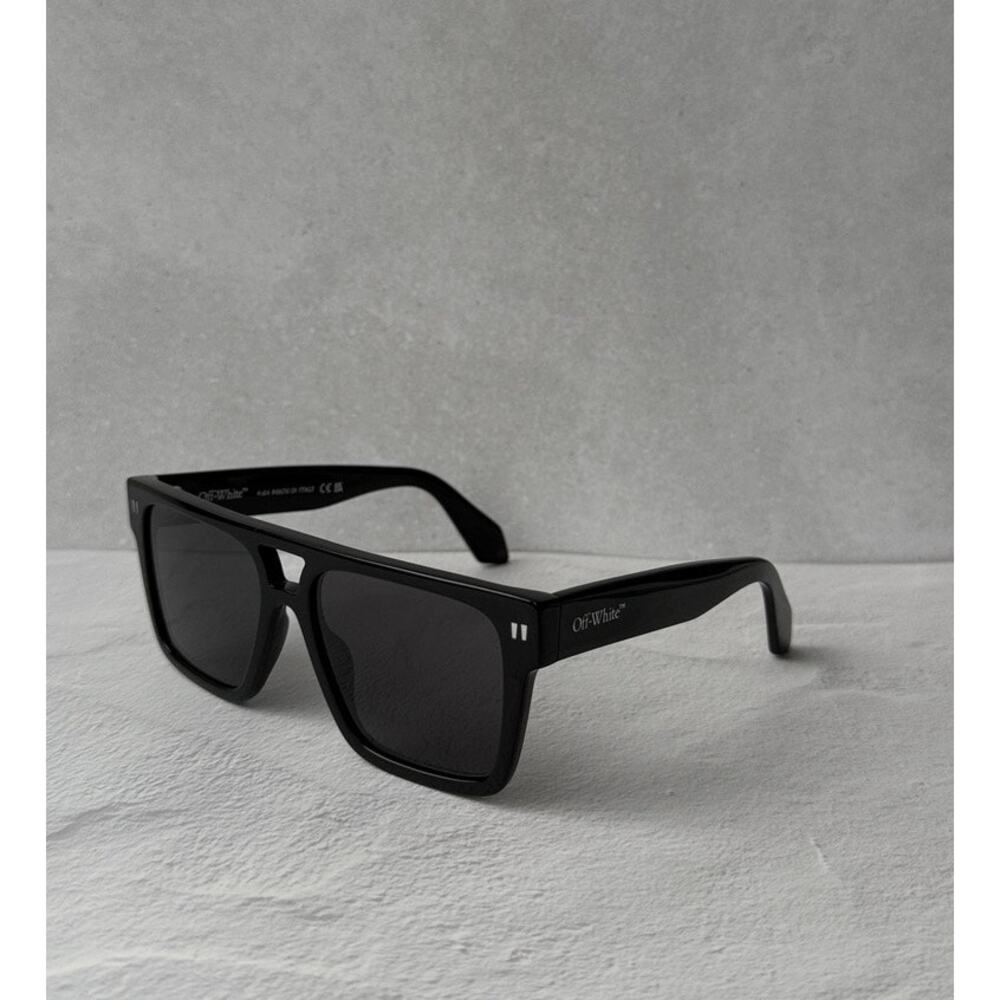 NEW Off White Springfield Black Aviator Unisex Sunglasses - Picture 1 of 5